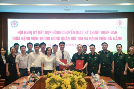 Ký kết hợp đồng chuyển giao kỹ thuật ghép gan giữa Bệnh viện Trung ương Quân đội 108 và Bệnh viện Đà Nẵng