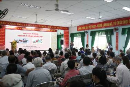 Hòa Khê tổ chức tuyên truyền phòng chống dịch bệnh cho người dân