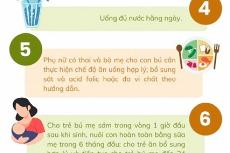 Bộ Y tế công bố 10 lời khuyên dinh dưỡng hợp lý mới nhất