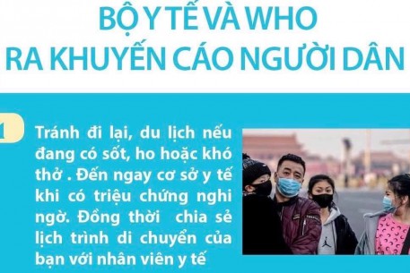 Bộ Y tế và WHO ra khuyến cáo với người dân