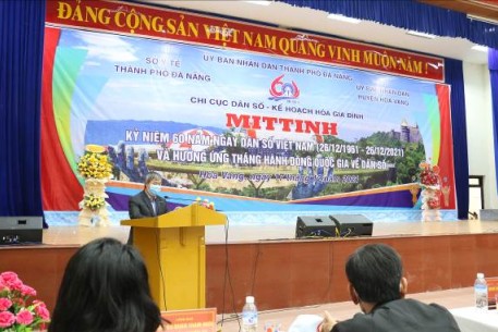 Đà Nẵng Mít tinh kỷ niệm 60 năm Ngành Dân số Việt Nam (26/12/1961-26/12/2021)