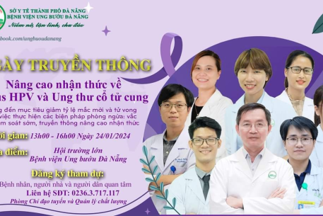 Truyền thông nâng cao nhận thức về vi rút HPV và Ung thư cổ tử cung tại Bệnh viện Ung bướu Đà Nẵng