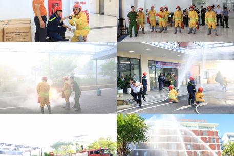 Tập huấn và diễn tập phương án phòng cháy chữa cháy, cứu nạn cứu hộ năm 2025