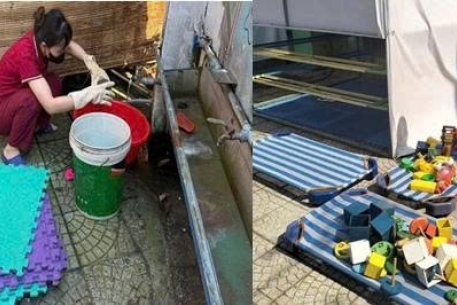 Giám sát, xử lý ổ dịch tay chân miệng tại Trường Mầm non Bình Minh, xã Bà Nà