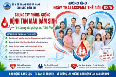 Hưởng ứng Ngày Thalassemia Thế giới (8/5/2026)