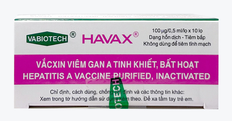 VẮC XIN HAVAX (VIỆT NAM): PHÒNG BỆNH VIÊM GAN A
