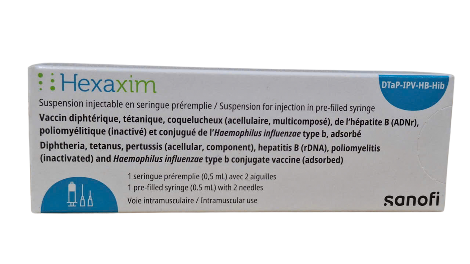 VẮC XIN HEXAXIM : PHÒNG 6 BỆNH (BẠCH HẦU, HO GÀ, UỐN VÁN, BẠI LIỆT, HIB VÀ VIÊM GAN B)
