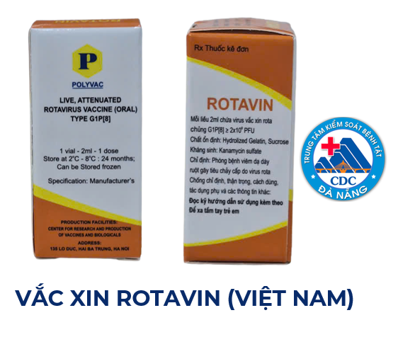 VẮC XIN ROTAVIN (VIỆT NAM): PHÒNG BỆNH TIÊU CHẢY DO VI RÚT ROTA
