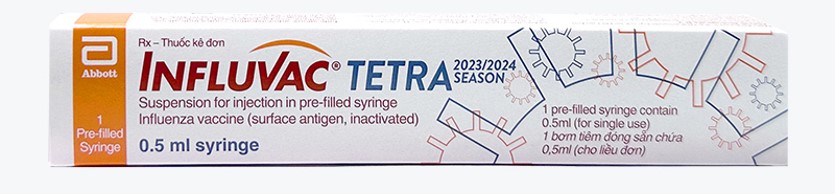 VẮC XIN INFLUVAC TETRA (HÀ LAN): PHÒNG BỆNH CÚM MÙA