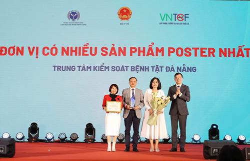CDC Đà Nẵng đạt giải đơn vị có nhiều sản phẩm Poster nhất