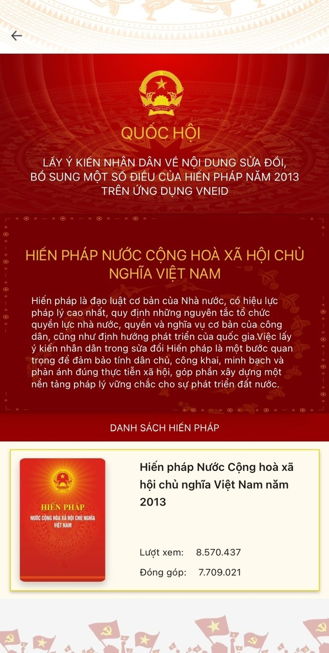 lấy ý kiến sửa đổi hiến pháp
