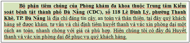 tiêm phòng