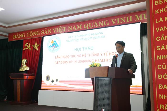 ThS.BS. Trương Quang Bình – Phó Giám đốc Sở Y tế phát biểu khai mạc hội thảo
