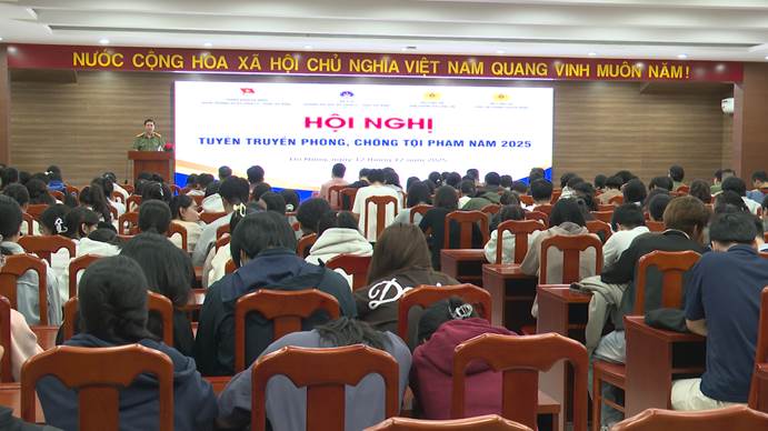 Quang cảnh Hội nghị Tuyên truyền phòng, chống tội phạm năm 2025