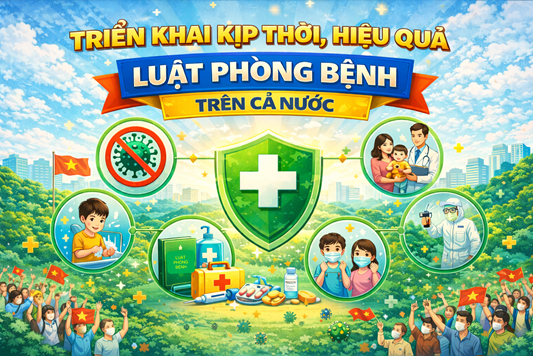 Triển khai kịp thời, hiệu quả Luật Phòng bệnh trên cả nước.