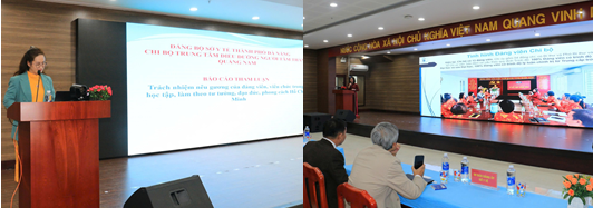 ại diện các đơn vị báo cáo tham luận tại Hội nghị