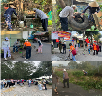 ra quân dọn vệ sinh môi trường