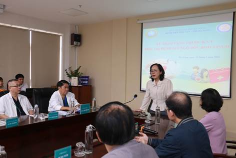 BS CKII. Trần Thanh Thủy – Giám đốc  Sở Y tế TP. Đà Nẵng phát biểu tại buổi lễ trao tặng