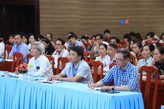 Lãnh đạo và viên chức, người lao động của Trung tâm tham dự hội nghị